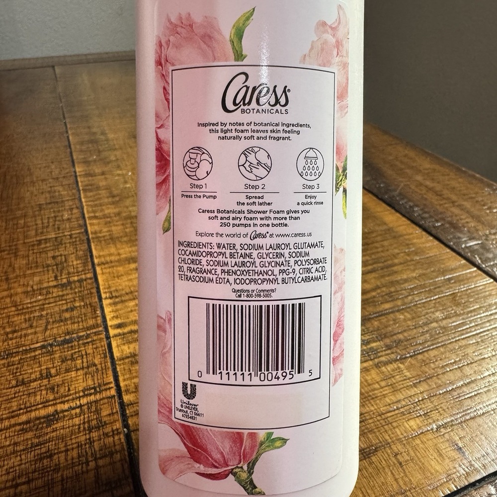 Caress Botanicals Shower‎ Foam White Orchid & Coconut Milk 13.5 oz 400 ml - Picture 3 of 3